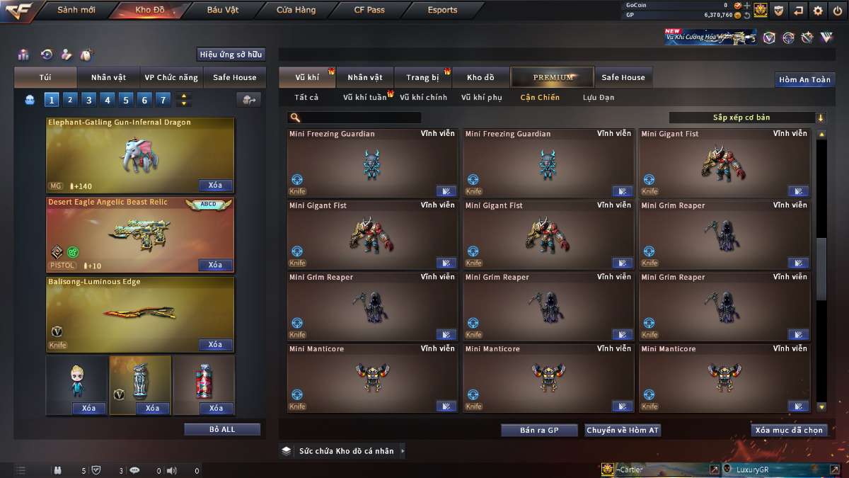 shop acc cf uy tin gia re